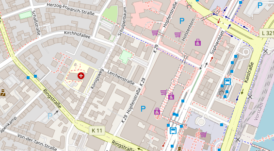 Personaldienstleister auf Karte