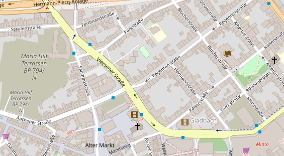 Personaldienstleister auf Karte